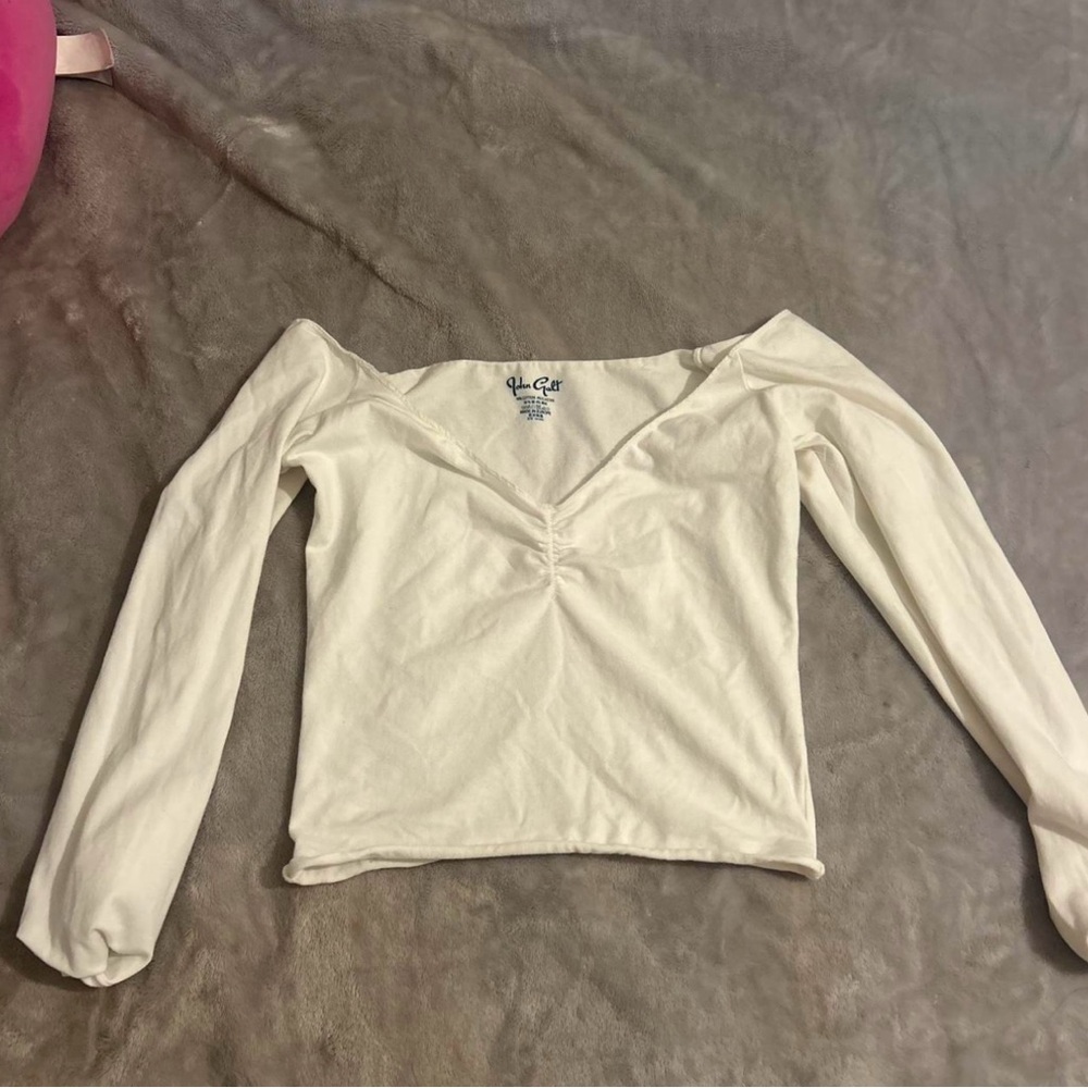 Brandy Melville Cream Long Sleeve Top